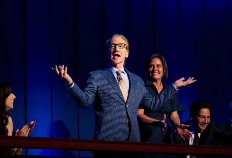 As Bill Maher accepts Mark Twain Prize, the funniest thing is the tarp draped across the Kennedy Center