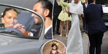 French bombshell dubbed ‘the most beautiful girl in the world’ as a kid gets married at 25