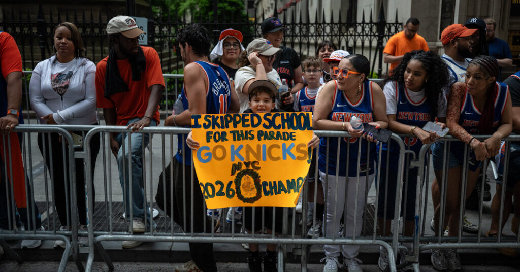At Past Championship Parades, Many Students Skipped School