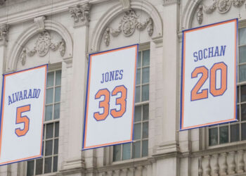 One Knicks Jersey Was Not Like the Others at City Hall