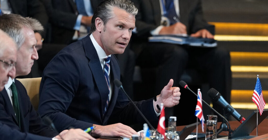 Hegseth Berates NATO Allies for ‘Shameful’ Response to U.S. War in Iran