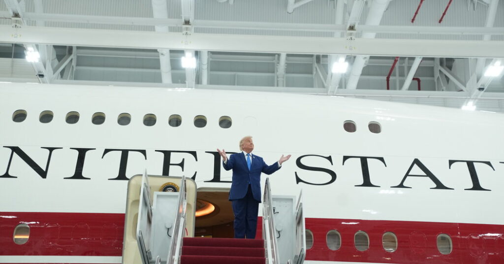 A New Air Force One, via Qatar, Nears Its First Presidential Flight