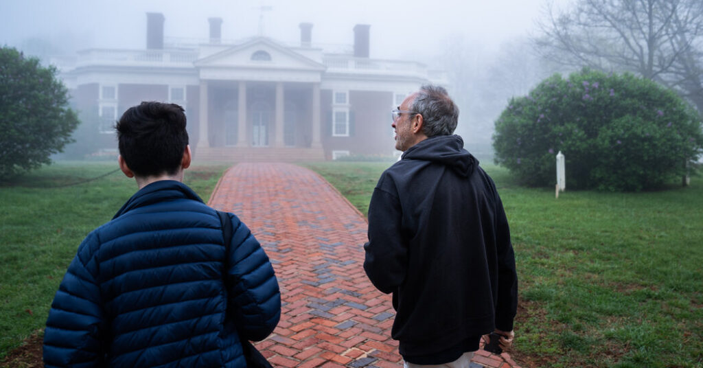 A Father and Son Visit a Founding Father