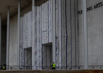 ‘A Literal Coverup’: What Is the Kennedy Center Hiding Behind Those Tarps?
