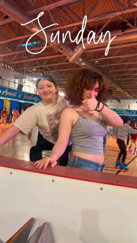 Isabella Salas and Maria Niotis in an undated Facebook photo.