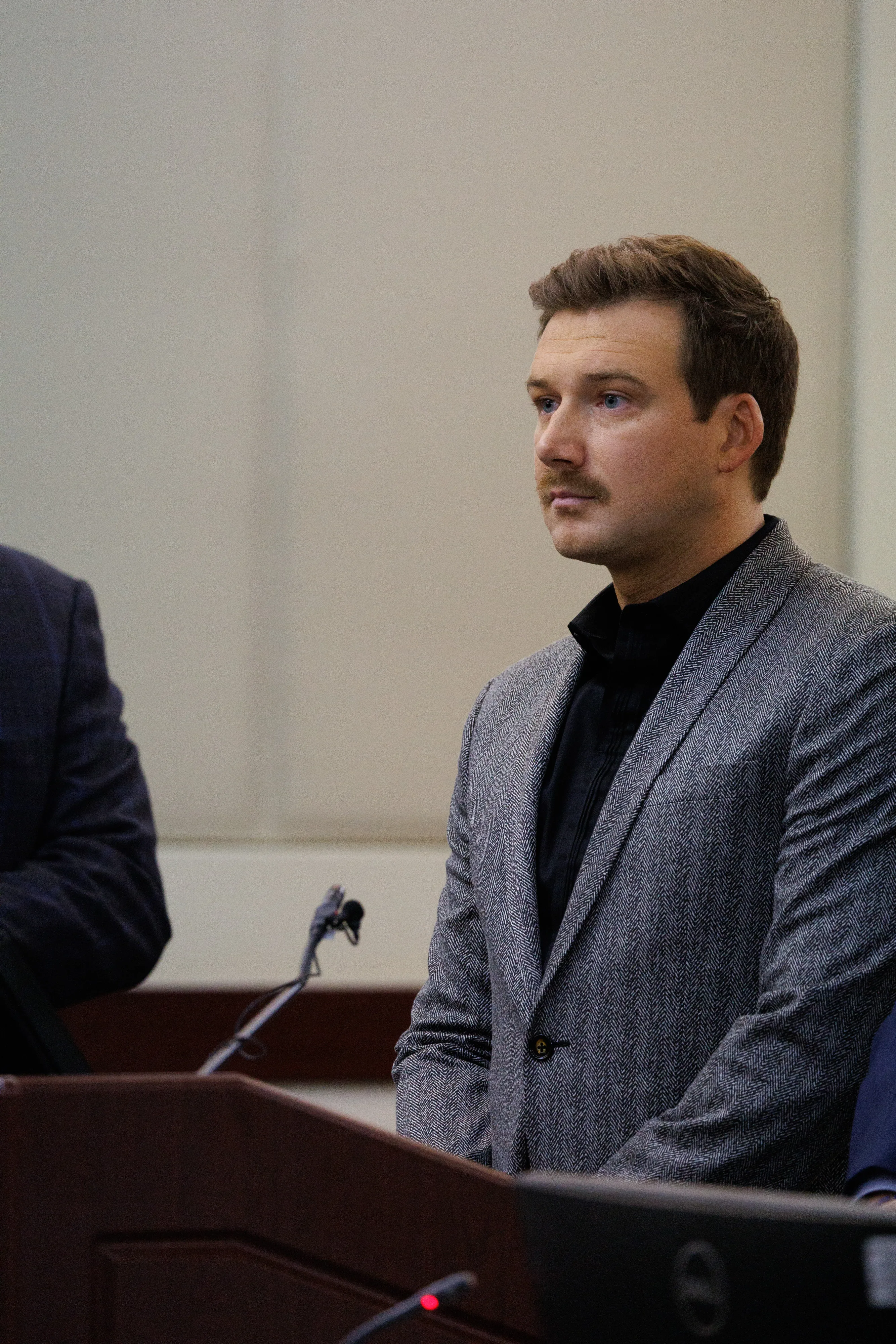 Morgan Wallen appearing in court.
