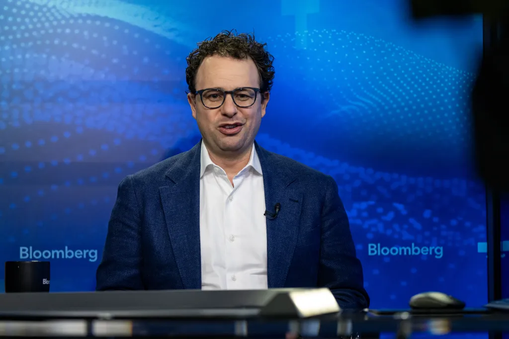 Dario Amodei, Anthropic co-founder and CEO, during a Bloomberg Television interview.