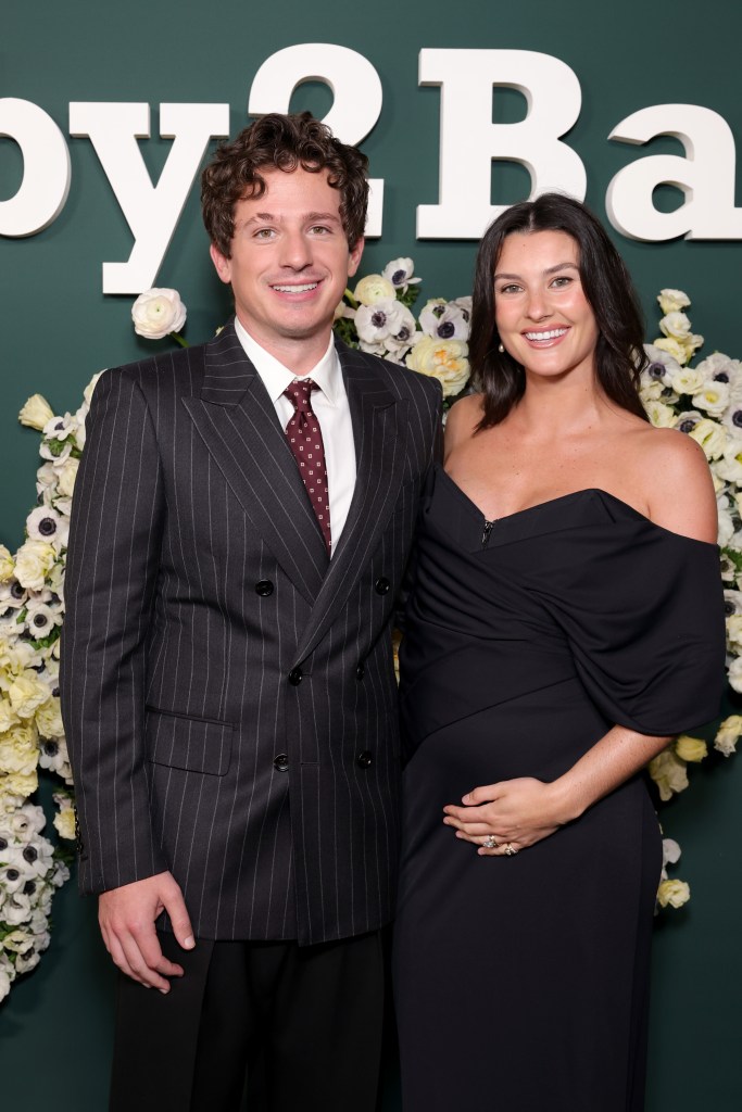 Charlie Puth and Brooke Ashley Puth on the red carpet at the Baby2Baby Gala.