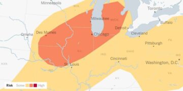 Soupy Mess of Heat and Humidity Fuels a High Risk of Severe Storms for Millions