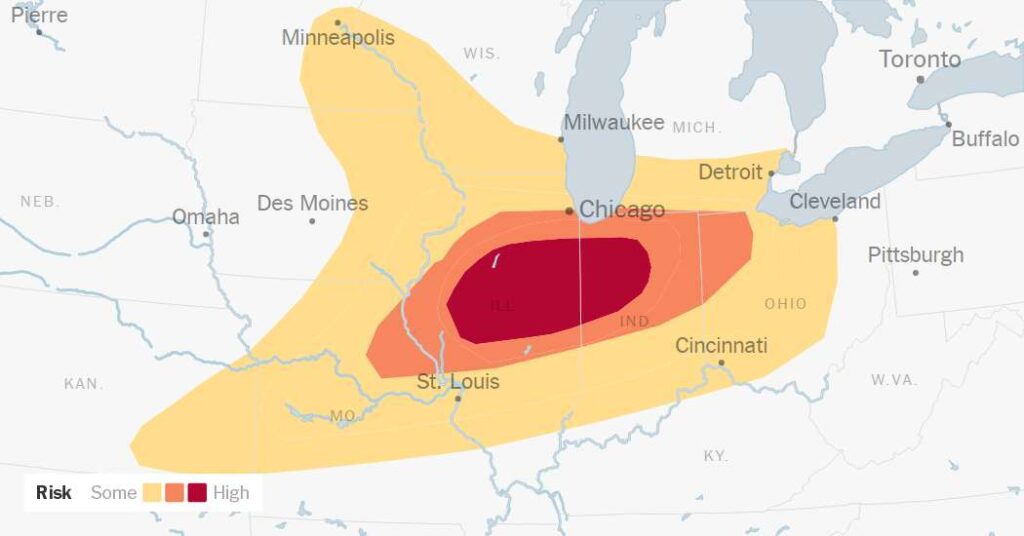 Intense Tornadoes Possible Across the Midwest on Wednesday