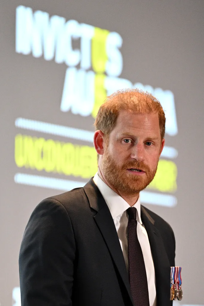 Prince Harry speaking at the Invictus Australia Reception.