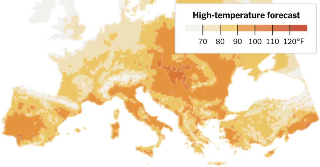 Europe’s ‘Heat Dome’ Has Moved East. Here’s What to Know.