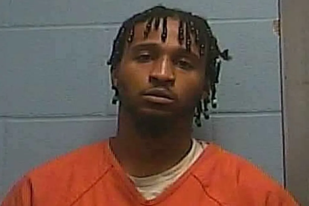 Mugshot of Tyrice Fletcher, who faces charges after a high-speed pursuit in Arkansas.