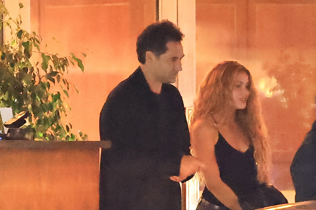 Shakira and Manuel Garcia at a dinner date at Sunset Tower Hotel in West Hollywood.