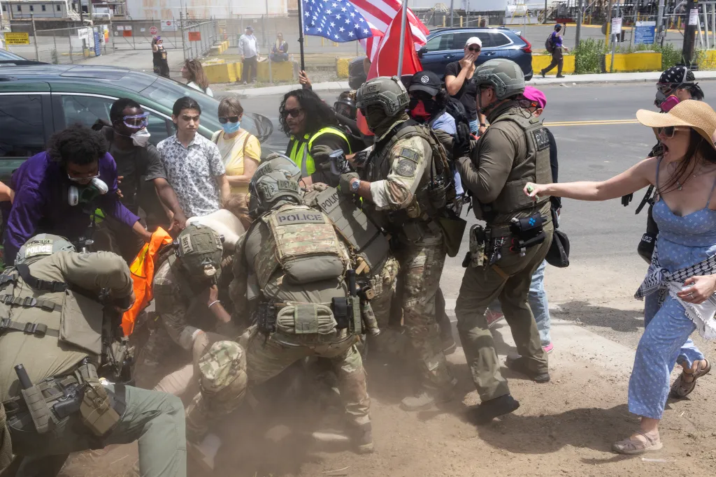 June 21, 2026 in Newark, New Jersey. Though it was Father's Day, visitations were cancelled for families trying to see their detained relatives. 