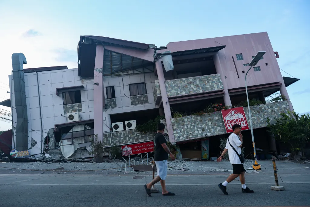 GENERAL SANTOS, PHILIPPINES - JUNE 8: A partially collapsed building following a magnitude 7.8 earthquake that struck the Southern Philippines, in General Santos city, Philippines, on June 8, 2026.