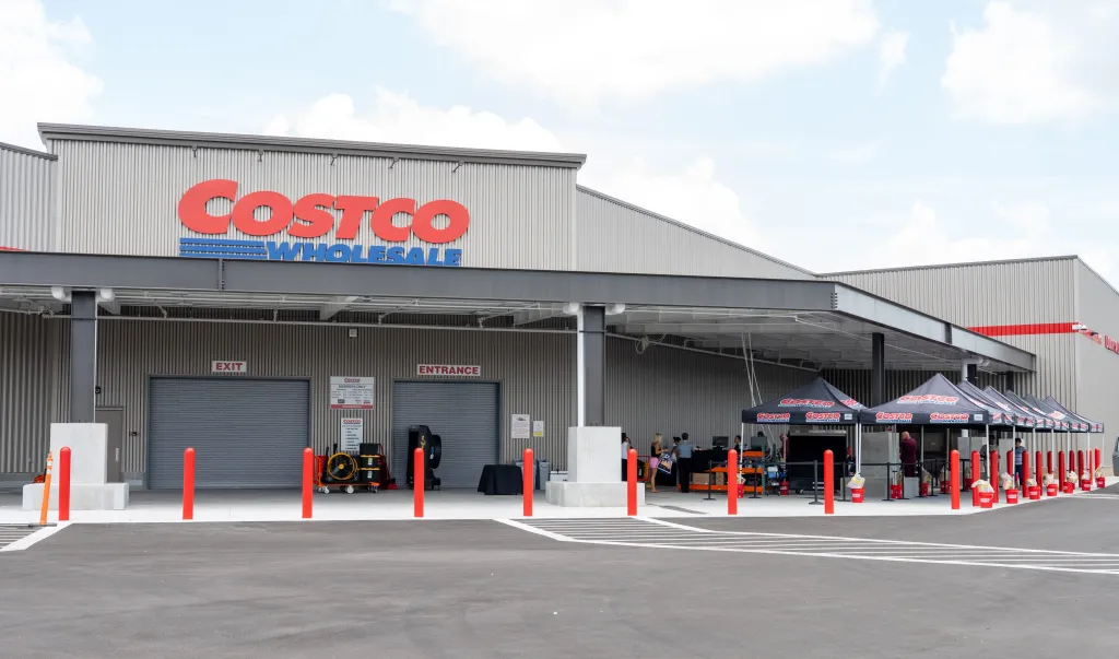 The new Costco building in Pensacola, Florida, ready for its opening.
