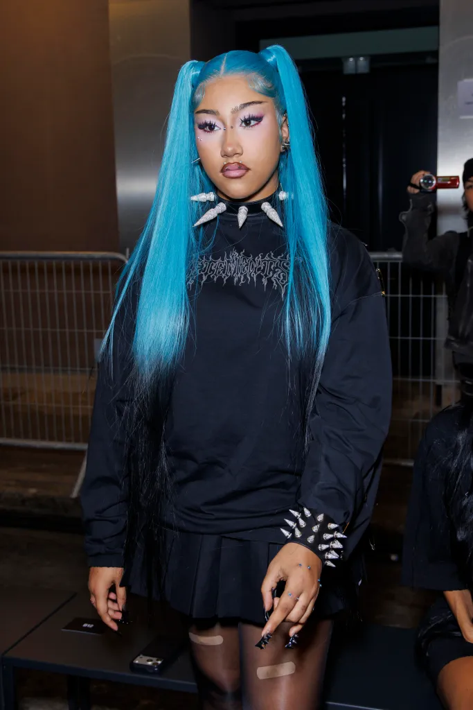 North West at the Vetements Spring/Summer 2027 runway show.