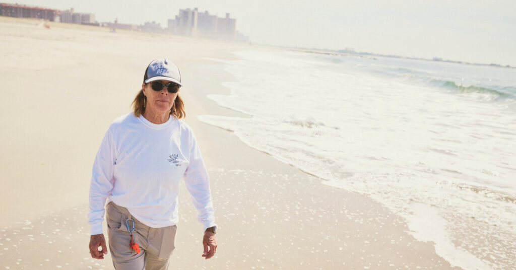 After 40 Years, a Tenacious Lifeguard Still Swims Against the Tide