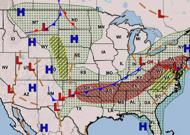 Severe Weather Expected in the Northeast on Monday