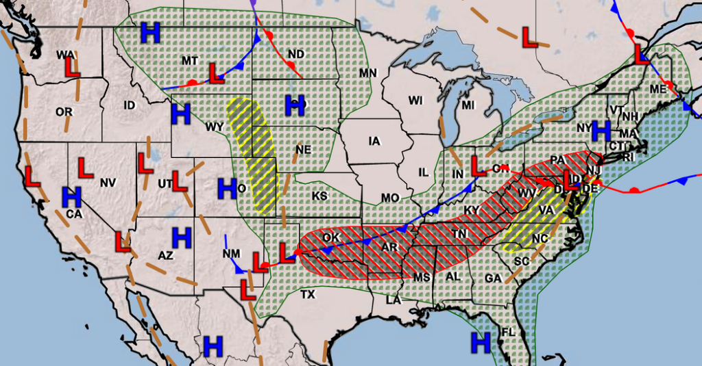 Severe Weather Expected in the Northeast on Monday