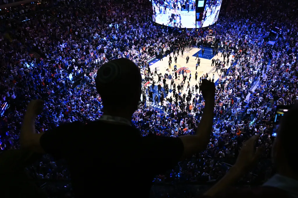 Madison Square Garden remained packed after Game 4 ended with hometown fanatics too thrilled to leave the arena, clips showed.