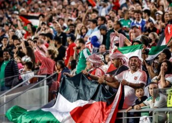 At World Cup Soccer Game, Palestinian Emblems Abound