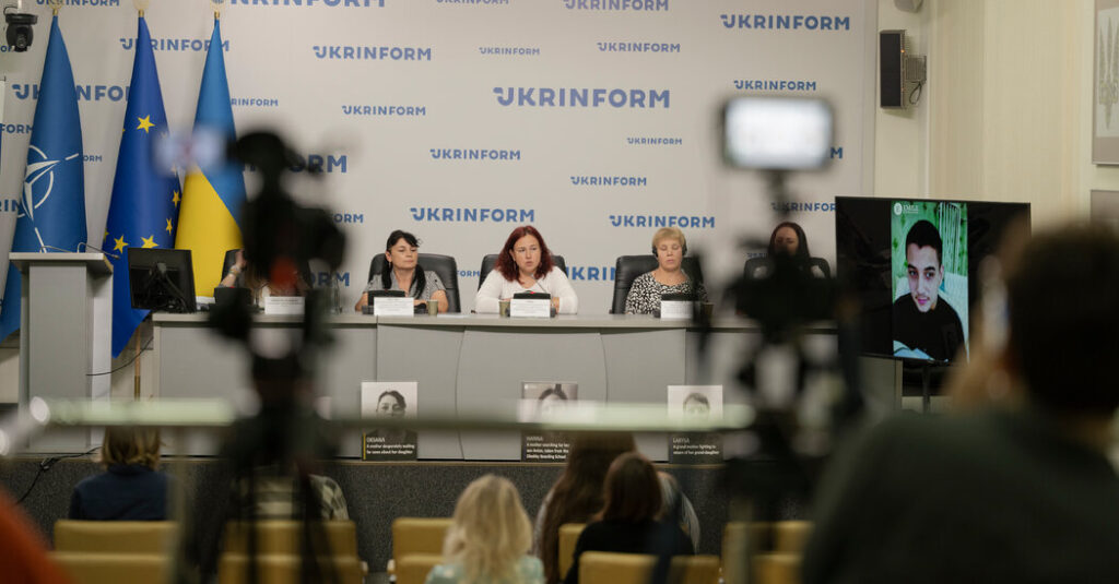 Ukrainian Women Plead for News of Disabled Relatives Held by Russia