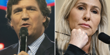 Tucker Carlson and Marjorie Taylor Greene Say They Are Done With the G.O.P.
