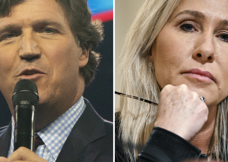 Tucker Carlson and Marjorie Taylor Greene Say They Are Done With the G.O.P.