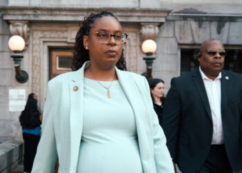 Pregnant and Running for Re-election, a Democrat Faces U.S. Prosecution