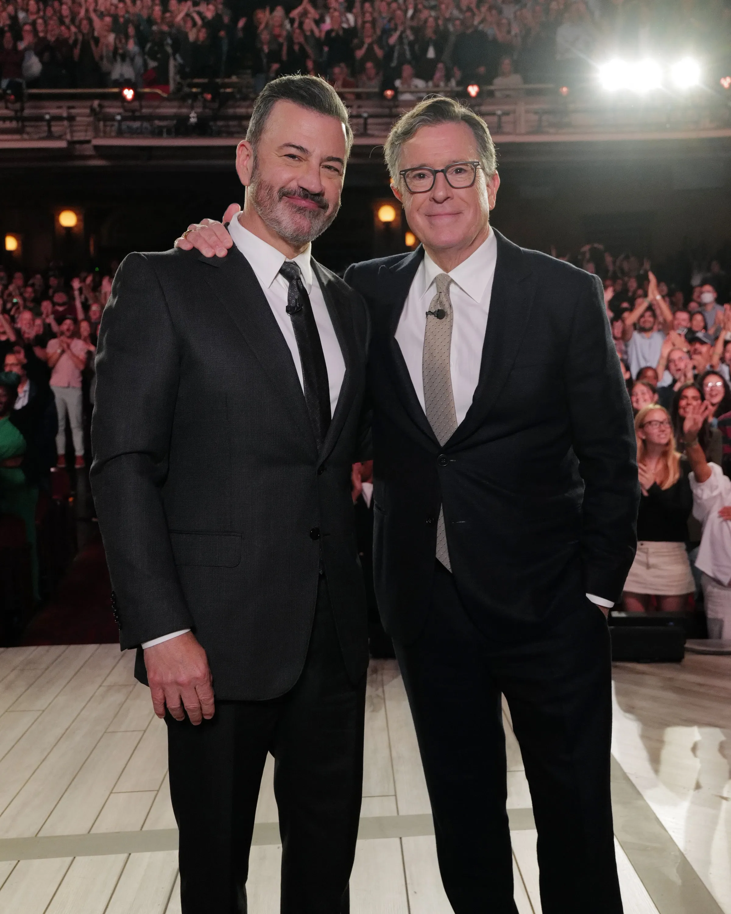 Jimmy Kimmel and Stephen Colbert