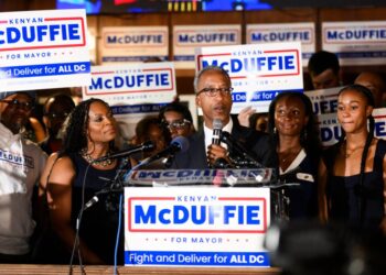 Kenyan McDuffie concedes to Janeese Lewis George in D.C. mayoral primary