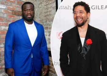 50 Cent pokes fun at Jussie Smollett’s return to the stage for Harlem Pride performance