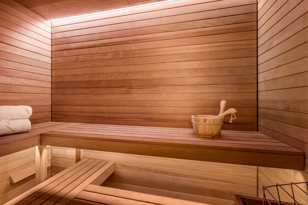 There's even a sauna.