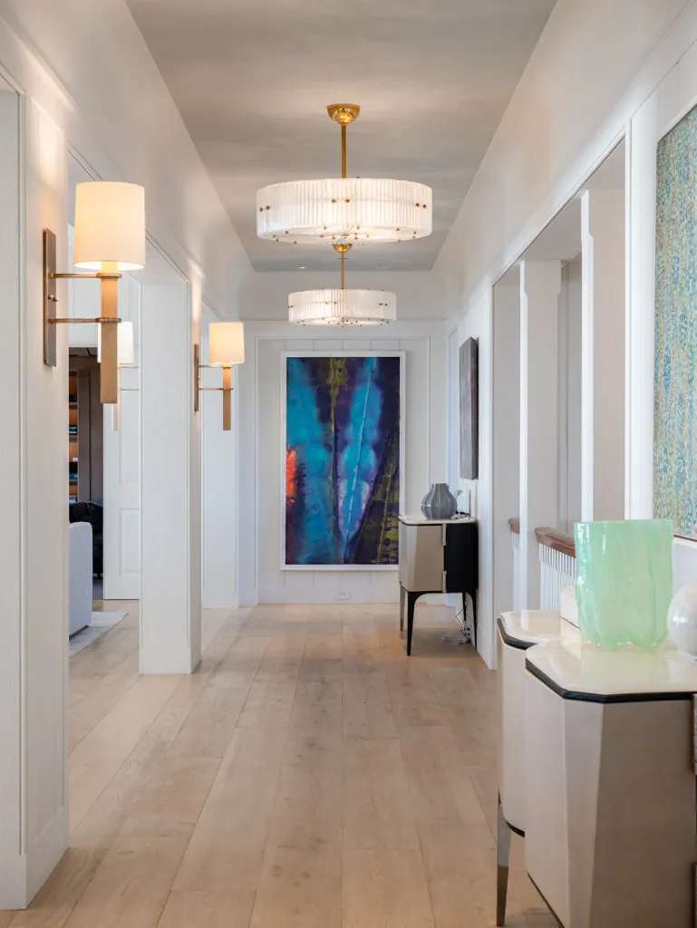 Long halls are fit for art displays.