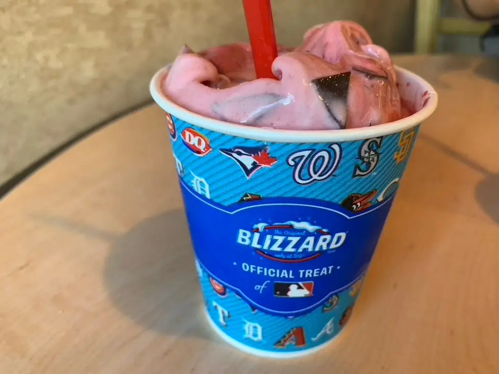 Very Cherry Chip Blizzard from dairy queen