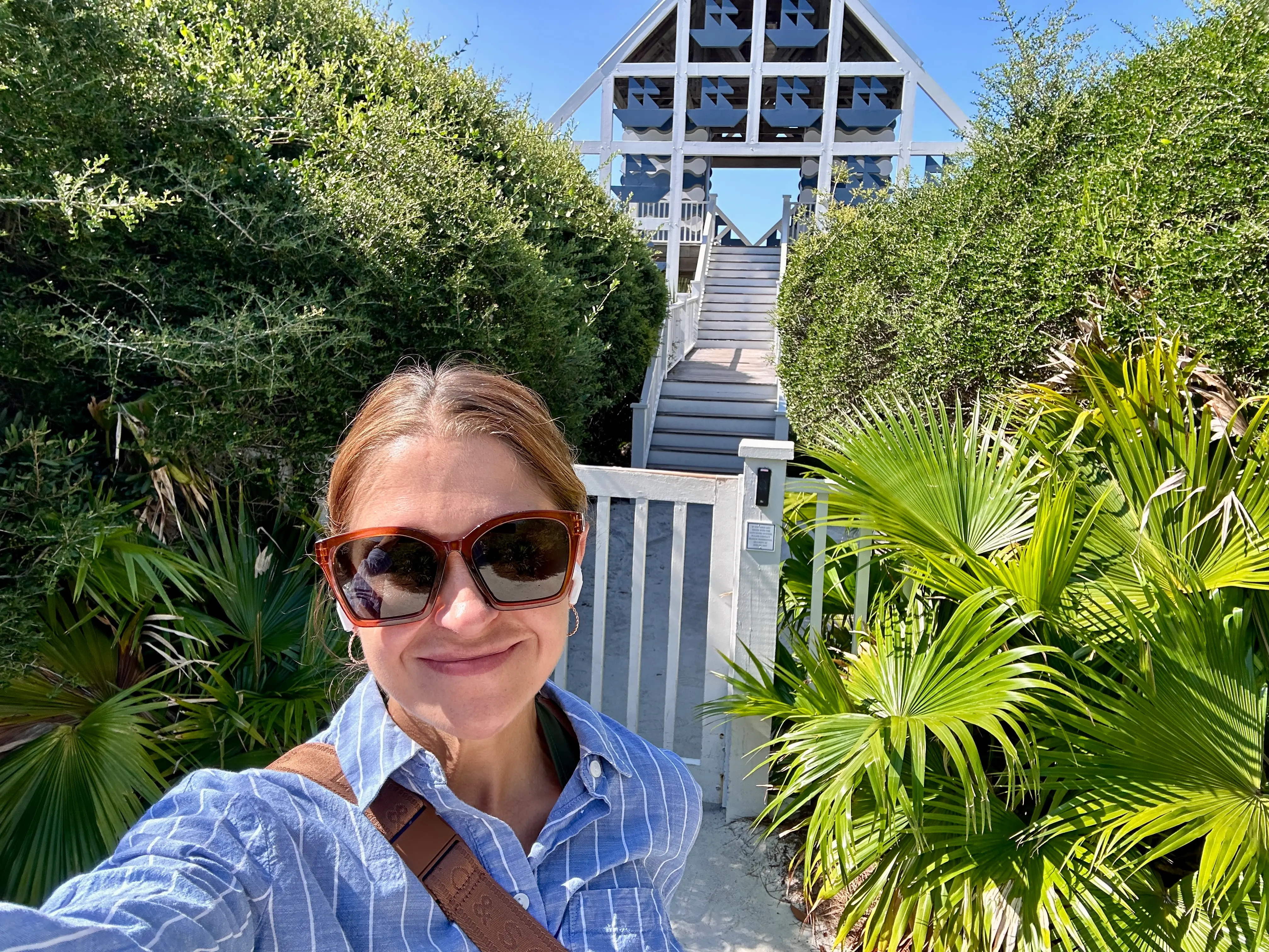 The author, Terri Peters, at Seaside beach in 30A.