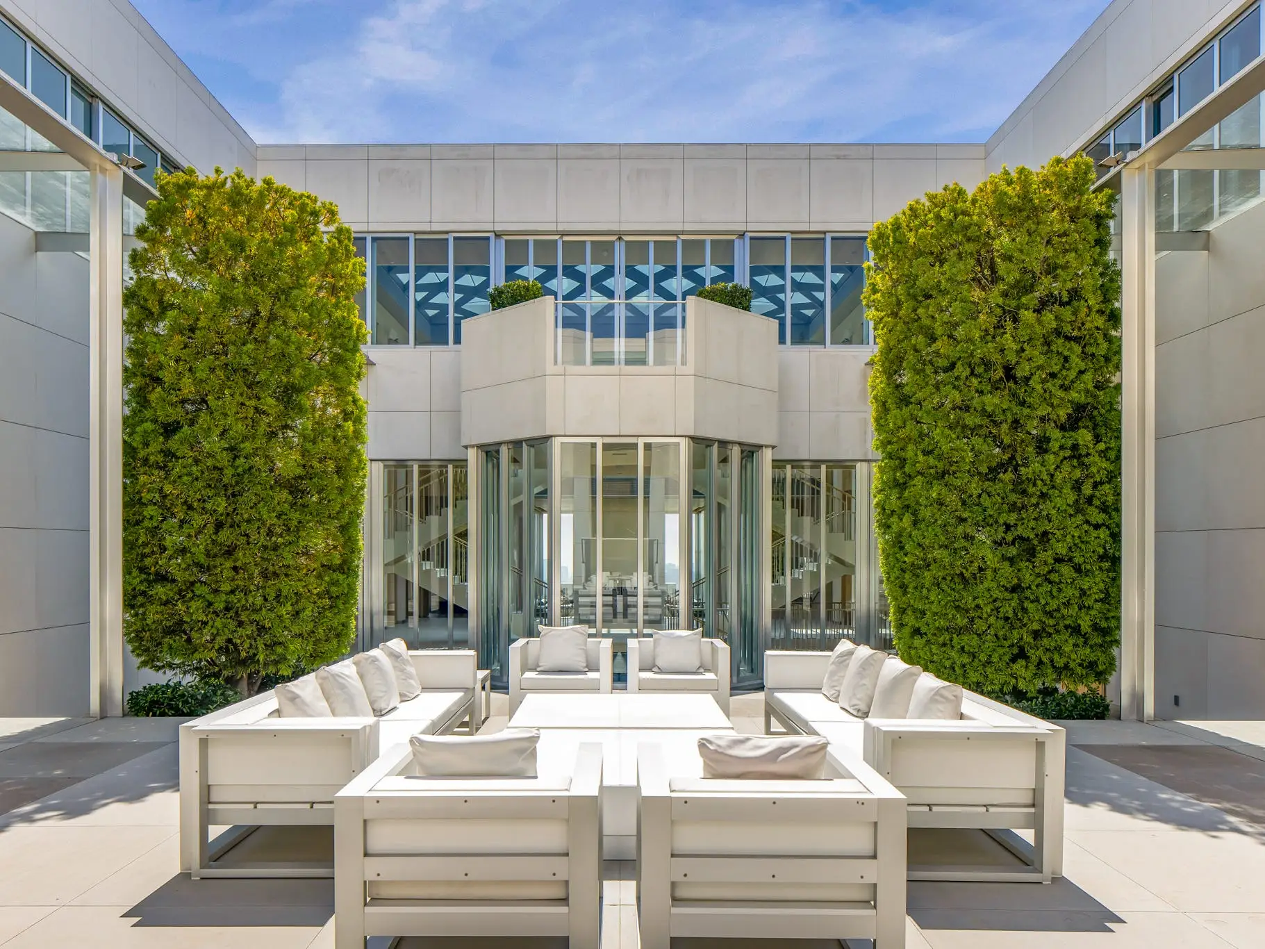 backyard at pritzker estate