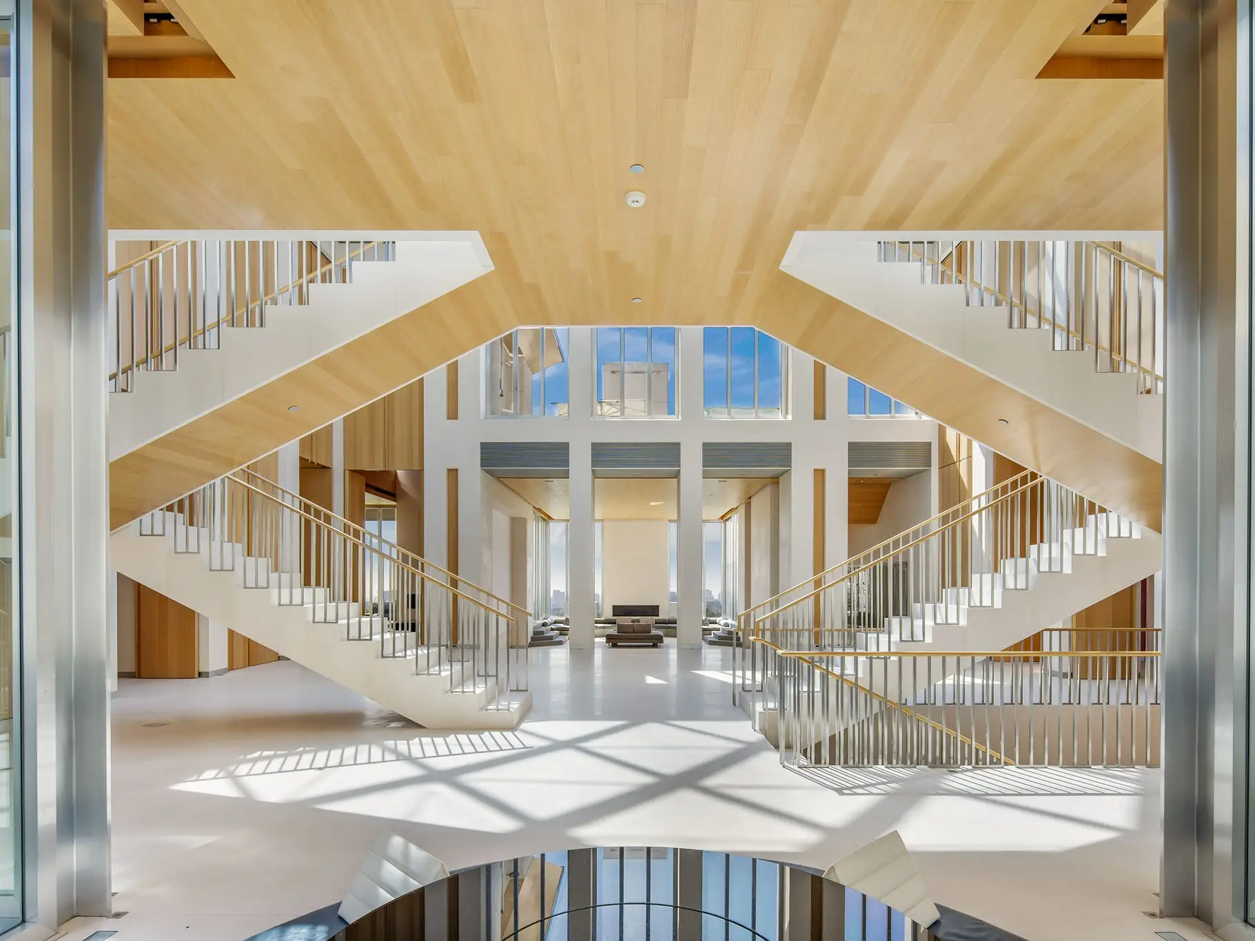 stairs inside the pritzker estate