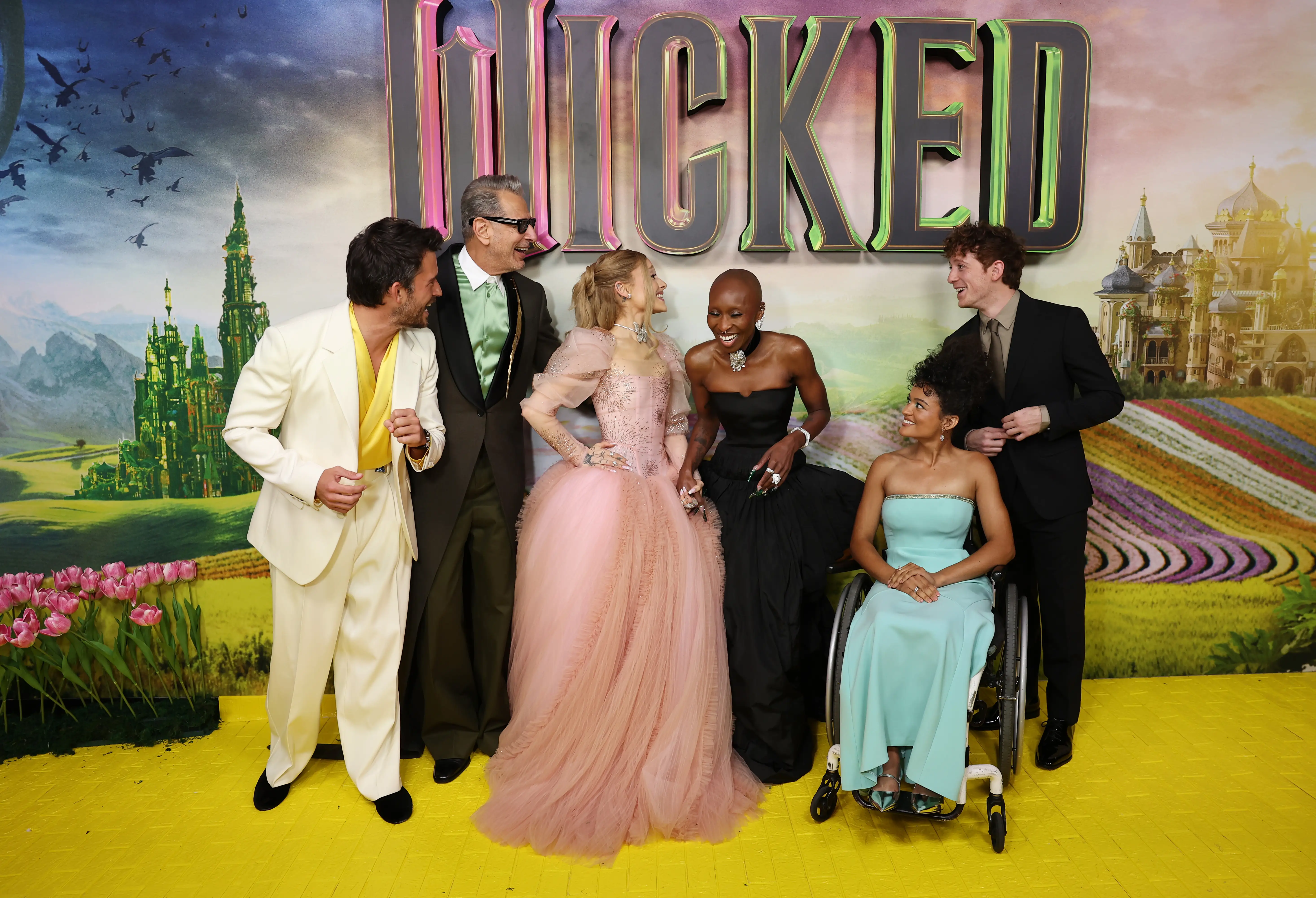 The cast of