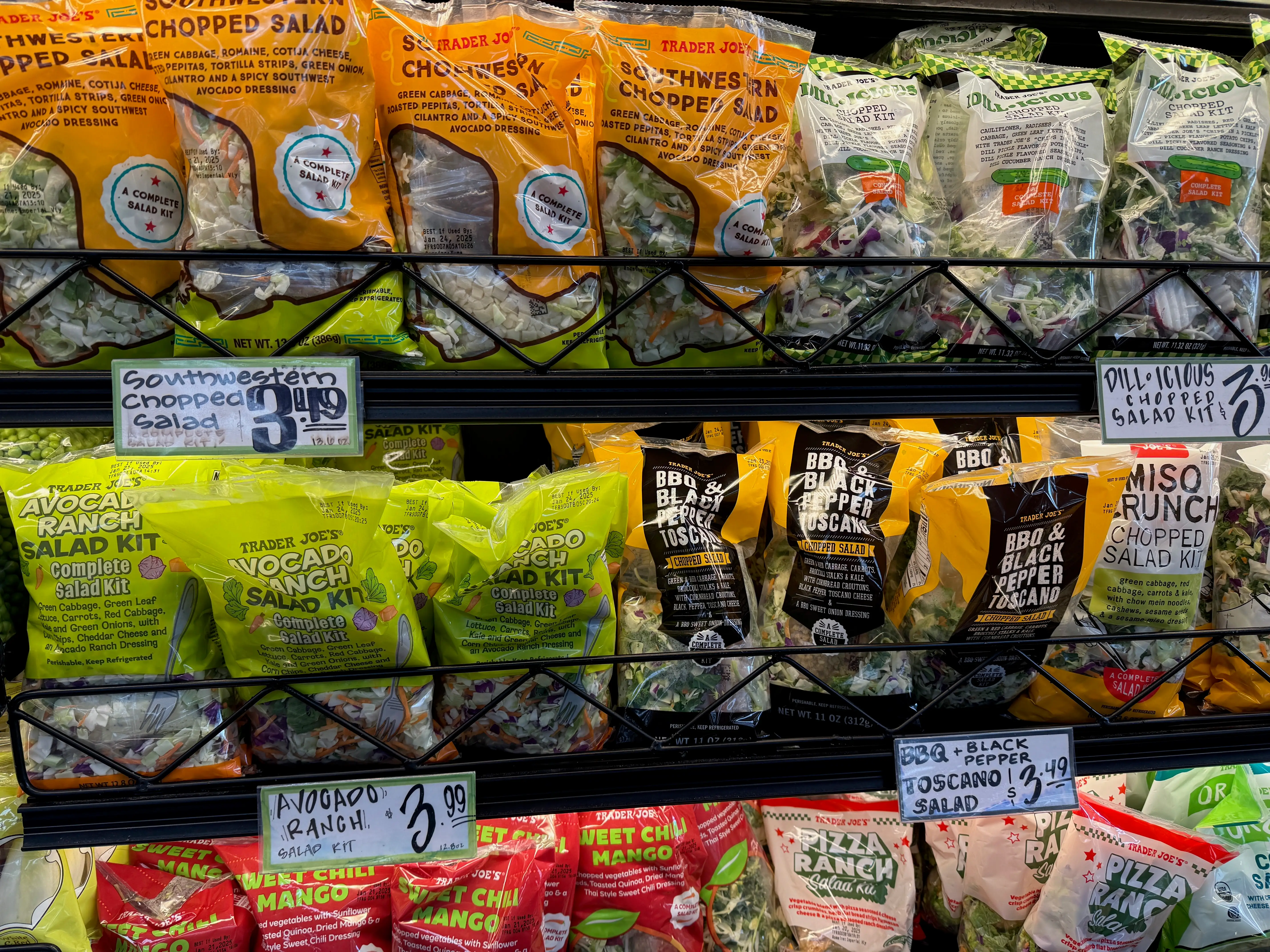 bagged salad kits at trader joe's