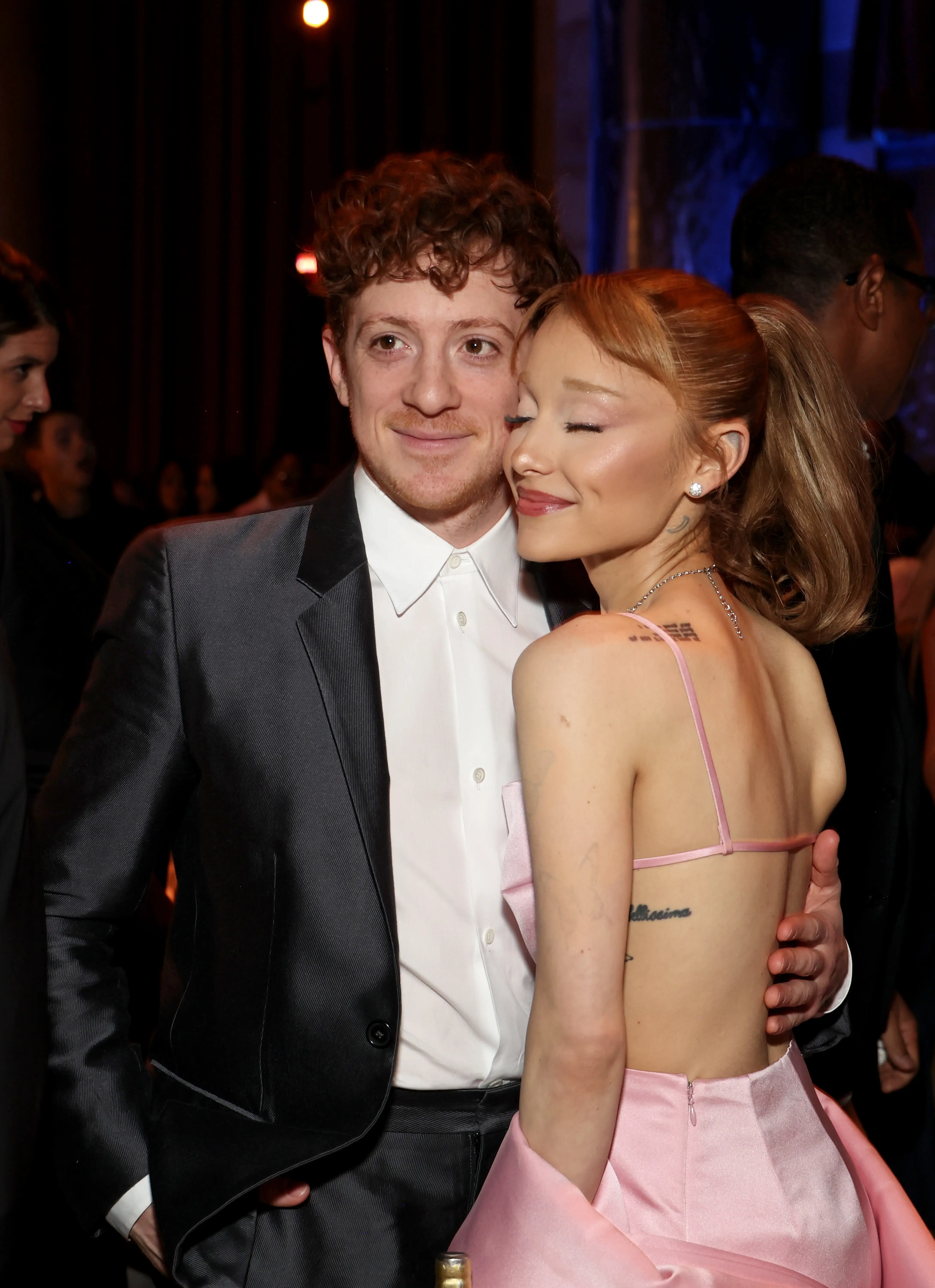 Ethan Slater and Ariana Grande attend the 2025 National Board of Review Annual Awards Gala.