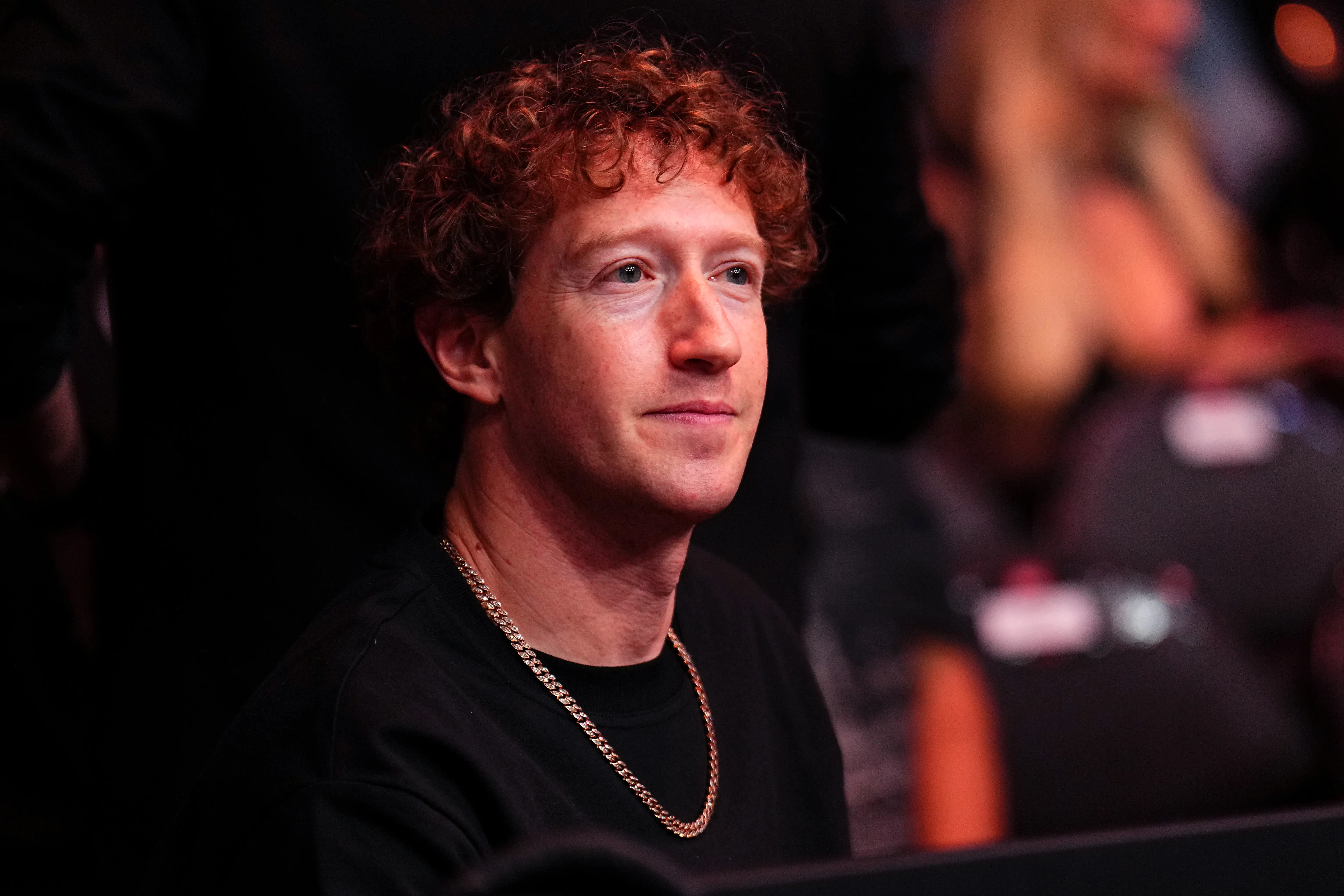 Mark Zuckerberg attends the UFC 313 event at T-Mobile Arena on March 08, 2025 in Las Vegas, Nevada.