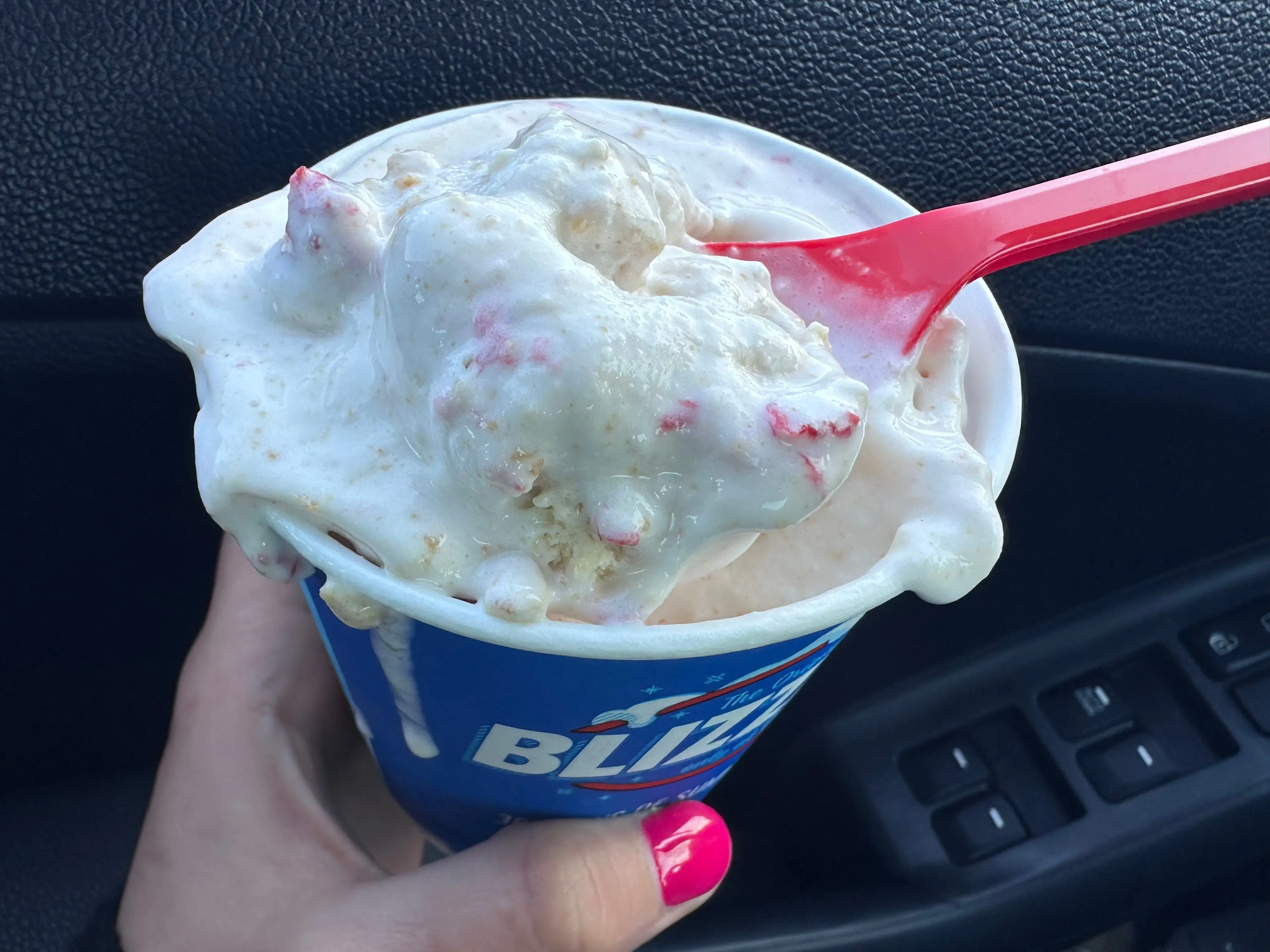 Dipped strawberry cheesecake Blizzard