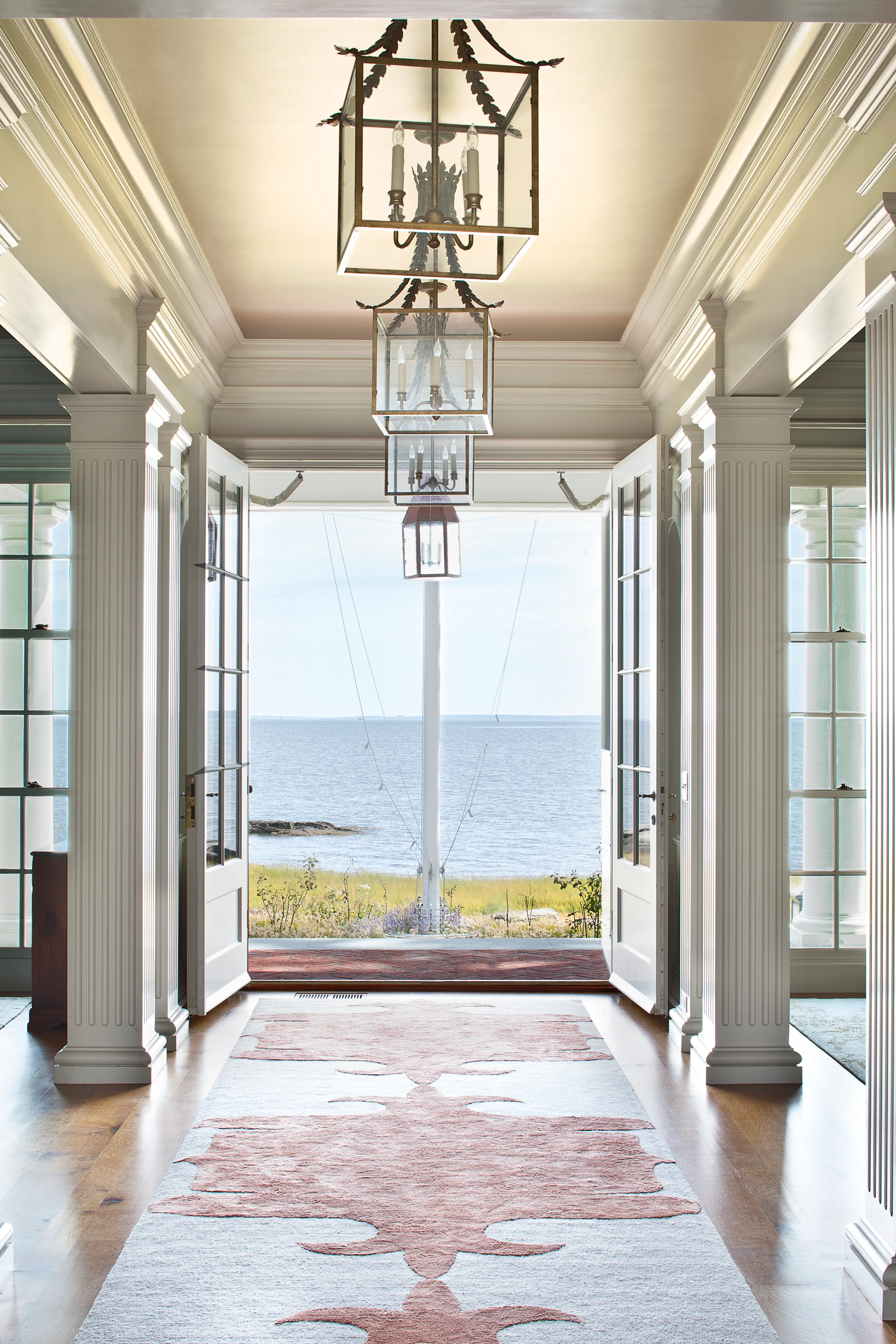 The foyer of a home.