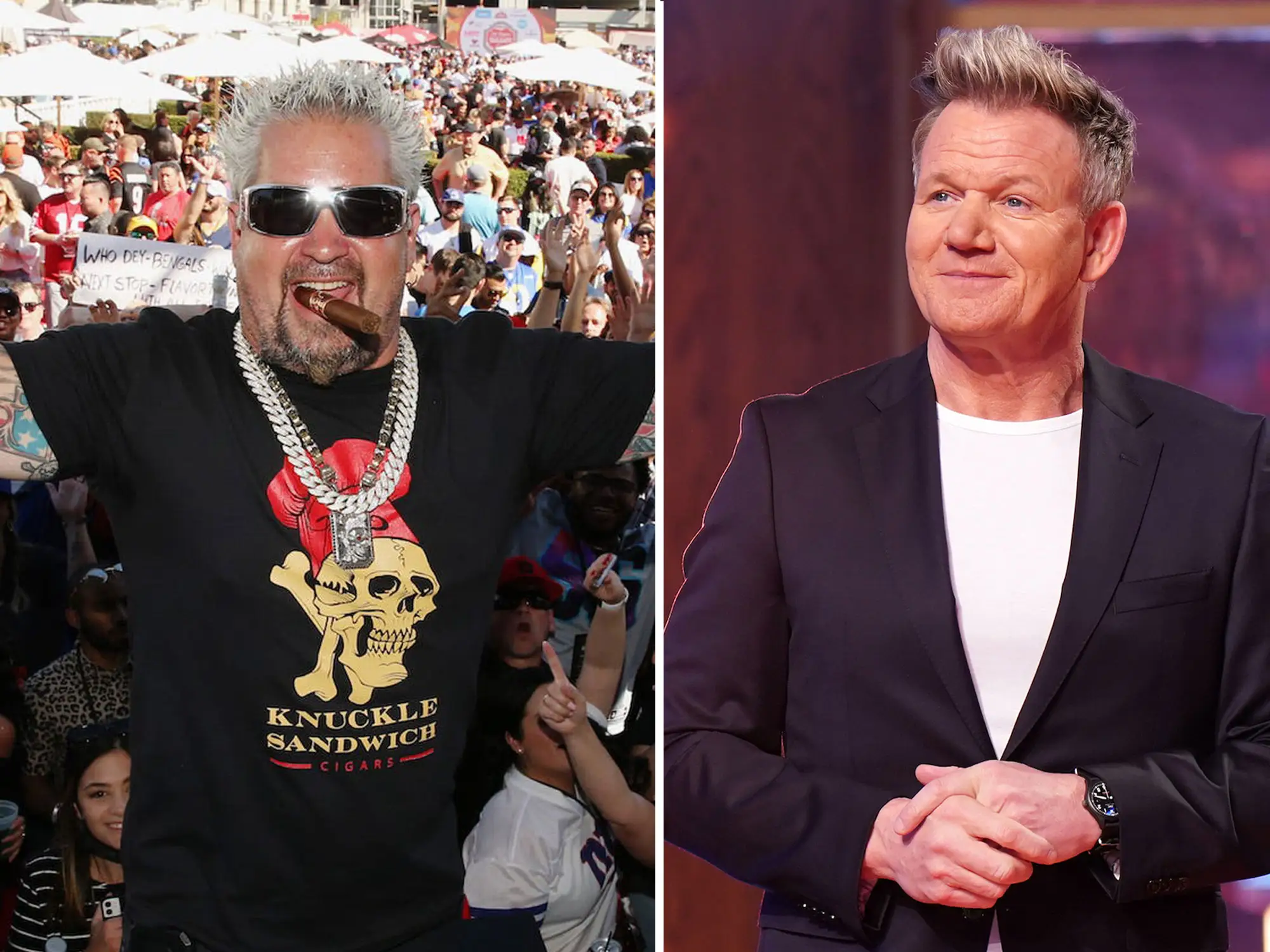 Guy Fieri and Gordon Ramsay