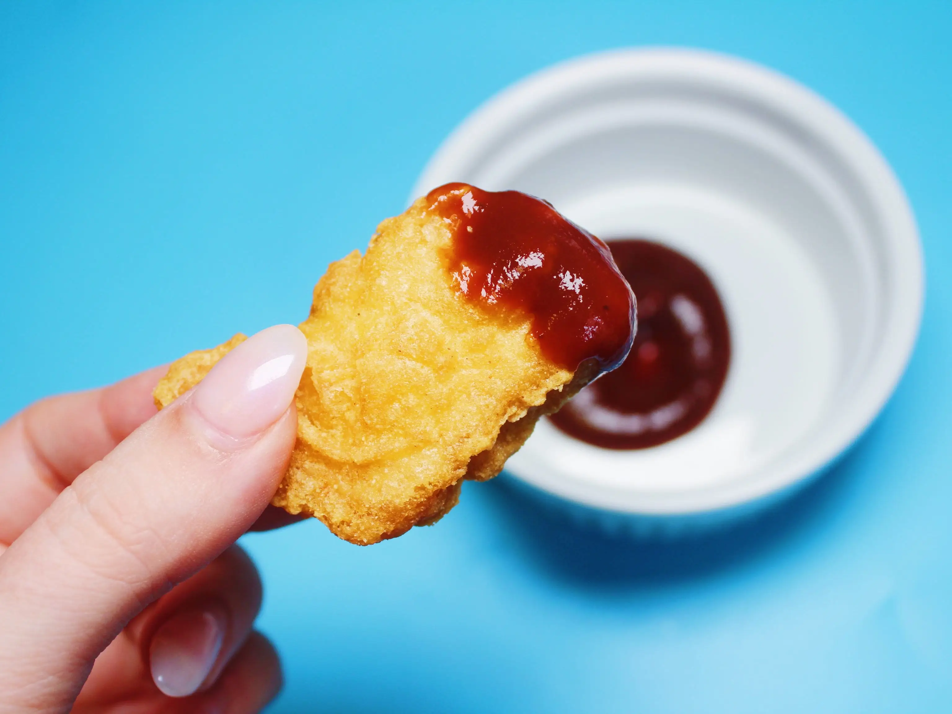 rays sugar free barbecue sauce and chicken nugget