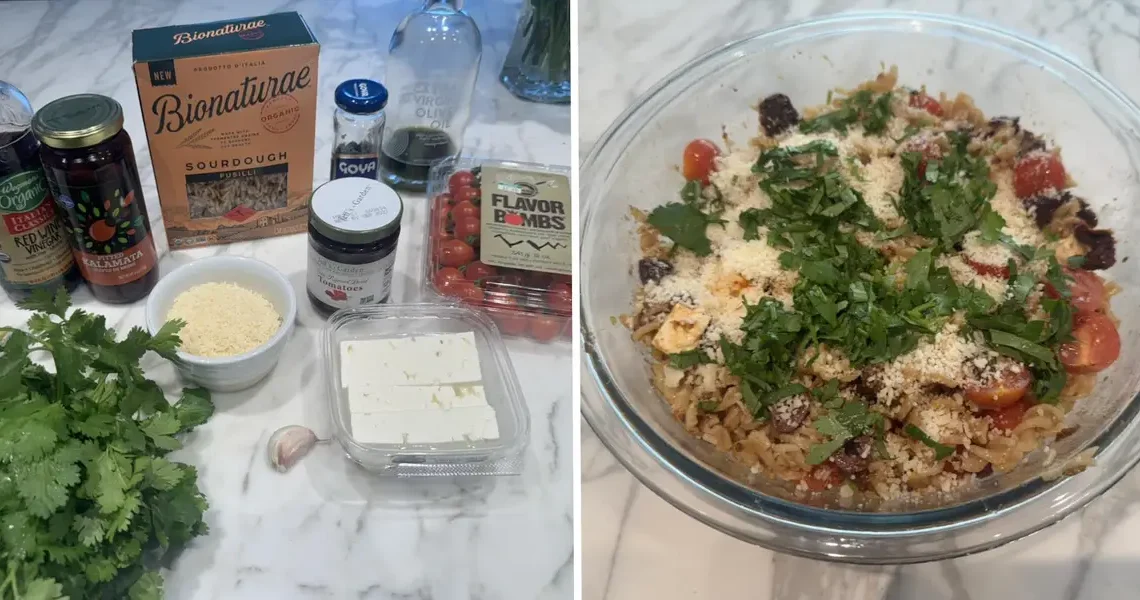 I made Ina Garten’s easy pasta salad. It’s so good that I’ll be bringing it to every cookout this summer.