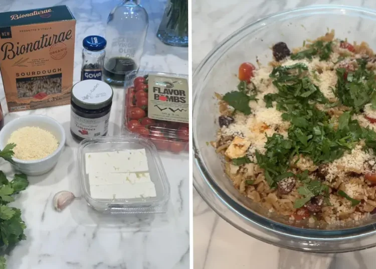 I made Ina Garten’s easy pasta salad. It’s so good that I’ll be bringing it to every cookout this summer.